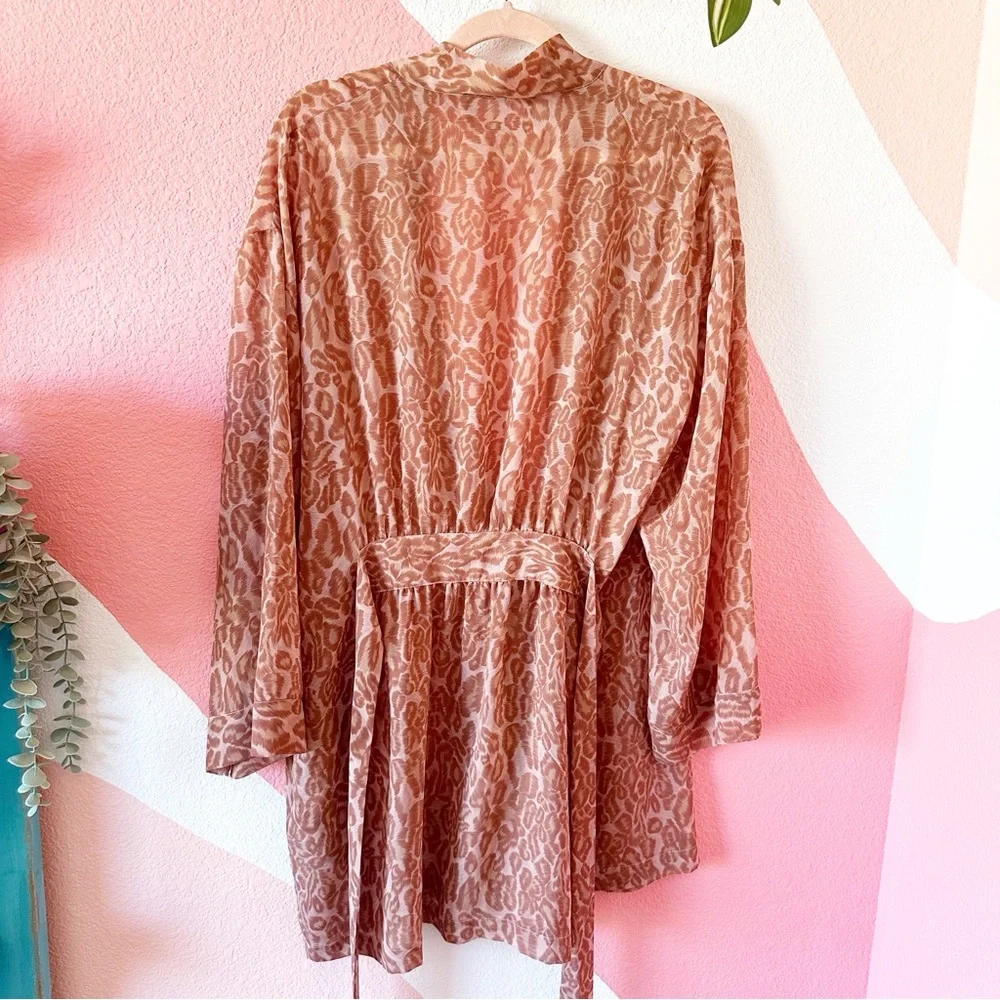 Victoria's Secret Vintage 90s Sheer Leopard Robe